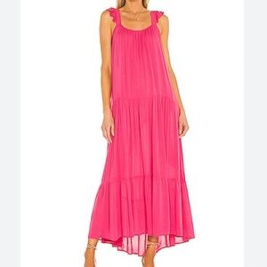 BB Dakota Under the Sun Maxi Dress in Raspberry